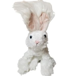 Dan Dee ANGORA Bunny Rabbit Longhair Ears 13" Plush Stuffed‎ Animal Toy White